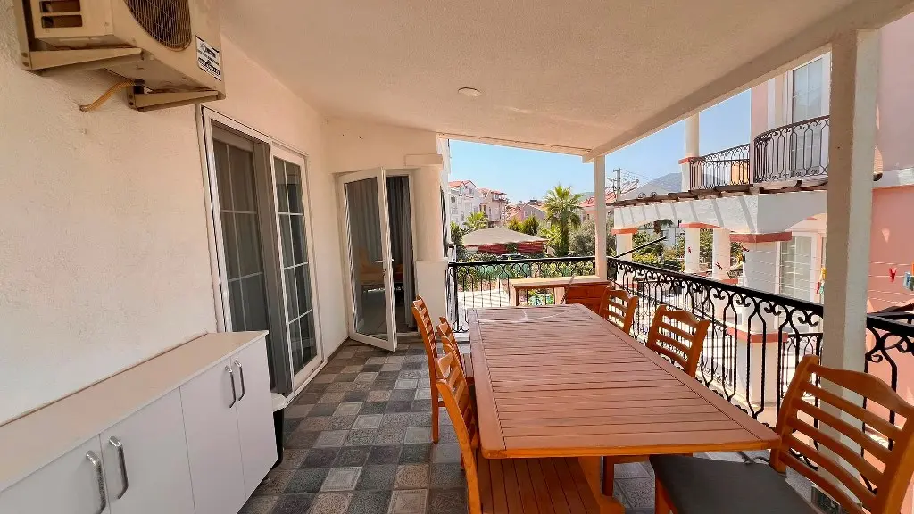 Shaded terrace